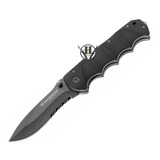 Navaja Tactica  Boker Lanza Negra Dentada Rompe Vidri Ry-247