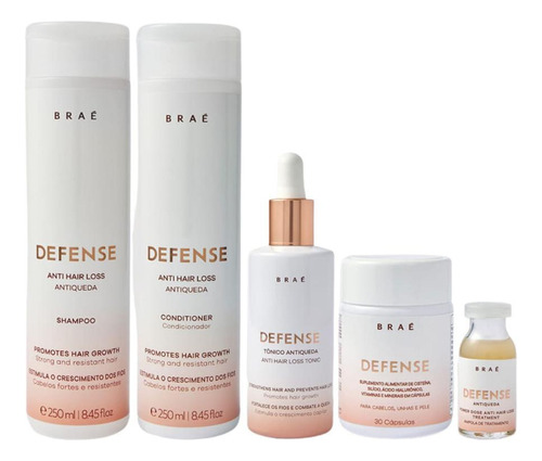 Kit Braé Defense Antiqueda Hair Loss Completo