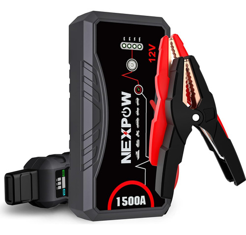 Arrancador Portatil Para Auto 2000 A Con Luz Led - Nexpow