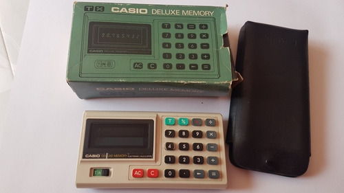 Calculadora Casio Deluxe Memory En Su Caja Y Funda Excelente