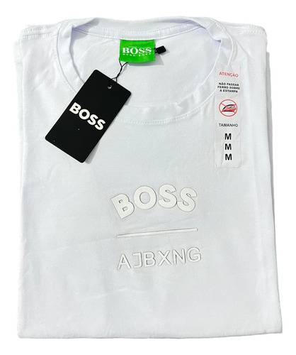 Camiseta Hugo Boss Peruana Tamanho M Branca