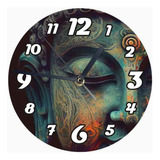 Reloj De Madera Brillante Diseño Buda B63