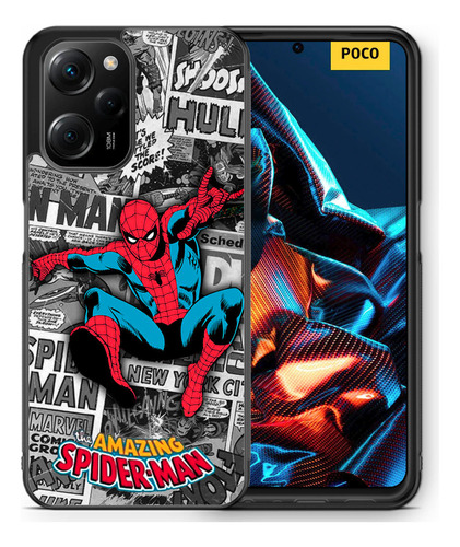 Funda Poco X5 Pro 5g Anime Manga Comics Super Heroes Arte 