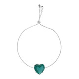 Pulseira Madrinha Pedra Verde Cristal Folheado A Prata