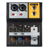 Mini Mezclador De Audio Audio De 2 Canales Para Ktv Studio
