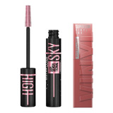 Kit Maybelline Sky High Cosmic + Labial Vinyl Ink Cheeky