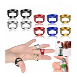 10 Pcs Anillo Destapador Cerveza Acero Inoxidable Multicolor