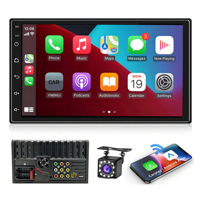 Auto Estéreo Carplay Inalámbrico Con 7 In Pantalla Táctil Bt | Envío gratis