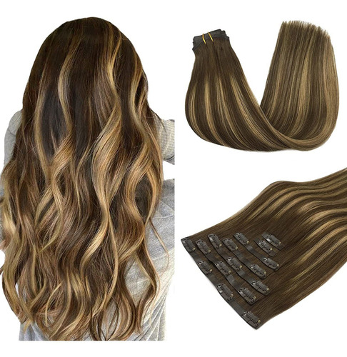Extensiones Cabello Real 16in 7pz 110gr Balayage Chocolate M