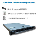 Servidor Dell R430 2x Intel Xeon E5-2640 V3 32gb Ram 2tb Hd.