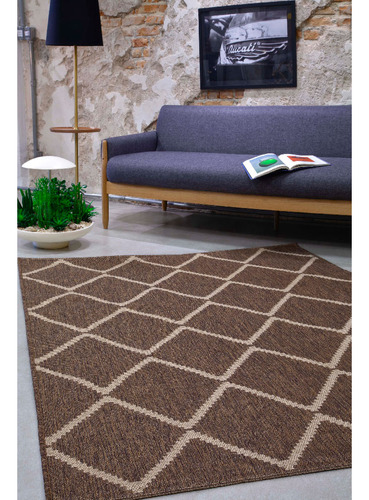 Tapete Sala 2,00x2,50 Linha Wave Sisal Antiderrapante