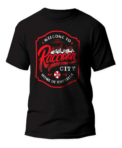 Playera Gamer. Resident Evil. Raccoon City