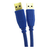 Cabo Usb 3.0 Extensor Amacho A Macho  Hd 3.0 1.0 Metro 5gbps