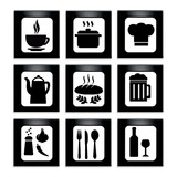 Quadros Decorativos Cozinha Café Kit Com 2 - 20x20 Cm Preto