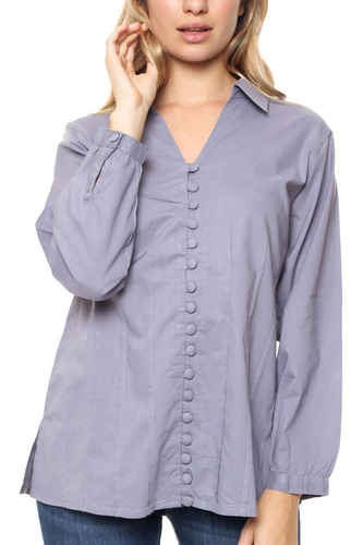 Camisa Blusa Mujer Puro Algodón Importada Con Bordados #1763