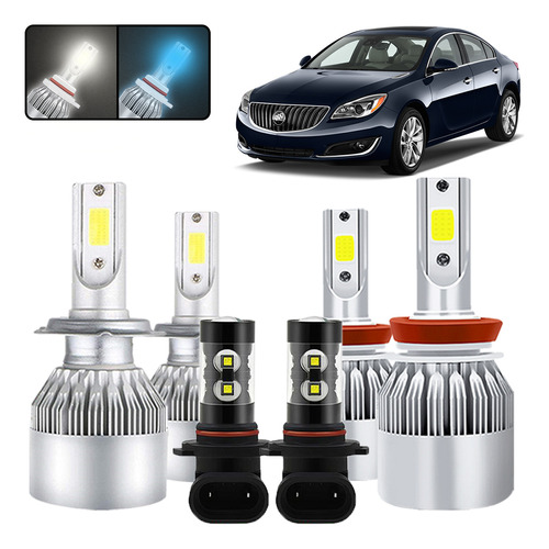 Kit De Focos Led H7 H11 9145 Para Buick Regal 2011-2016