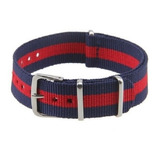 Malla Correa Nato De Naylon Azul Y Rojo San Lorenzo Relojes