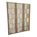 Biombo Divisor De Ambientes Decorativo Pratico 3 Folhas Mdf