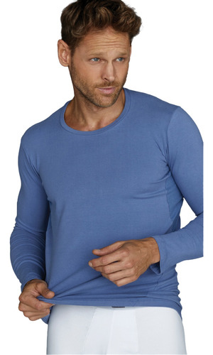 Camiseta Hombre Térmica Con Aireación Algodon Y Lycra Xy