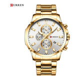 Reloj Para Hombre Curren Krec8118 Dorado