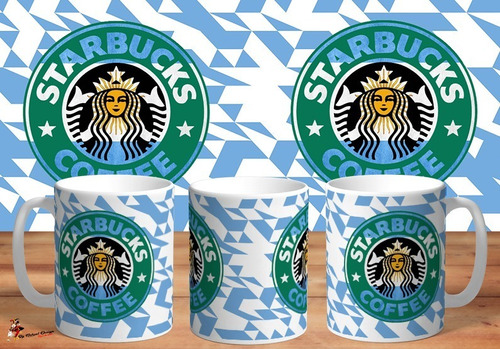 Taza De Ceramica Starbucks Argentina Logo 4k Art 01
