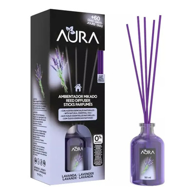 Aura 2Pack Mikado Aromatizante Ambiental Lavanda 50 ml | Envío gratis