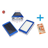 Bateria Portatil 20.000 Mah 2 Usb Solar Powerbank Externa