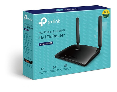 Router 4g Lte Inalambrico De Doble Banda Ac750 Tp-link Mr200