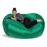 Puf Grande De 6 Pies Sofa Sack Bean Bags, Microfibra, Aqua M