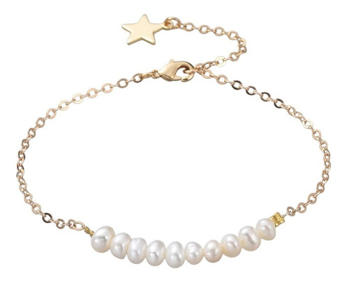 Accesorios Pulsera Clásica Moda Mujer De Perlas Baño 18k