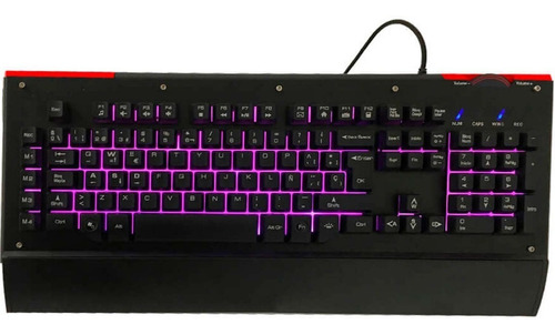 Teclado Gamer Eagle Warrior Iron Luminacion Ledkgirony882 /v