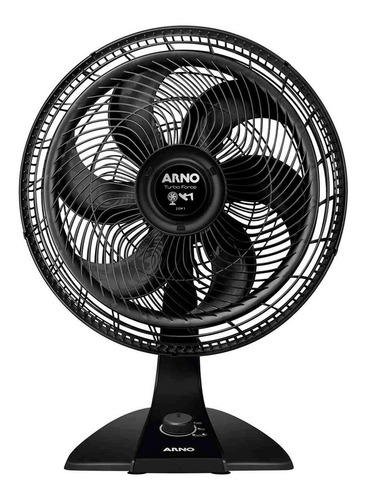 Ventilador De Mesa Parede Arno Turbo Force Vf42 Preto 127v