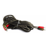 10 Piezas De Cable Rca 6m. 2 Canales Rockseries Rks-60rcax10