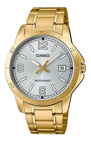 Reloj De Pulsera Casio Mtp-v004g-7b2udf, Para Hombre Color