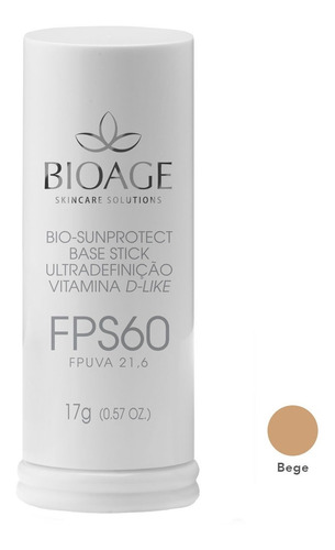 Base Stick Bioage Fps60 Antienvelhecimento - Bioage