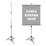 Suporte Para Porta Banner 2,20m Pedestal Tripé