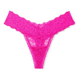 Calcinha Victorias Secret Fio Dental Lace Up Thong Panty Pk