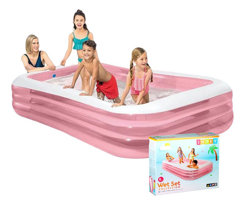 Piscina Inflable Intex Rectangular 305mt Grande Familiar