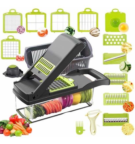 Cortador De Verduras Mandoline Slicer 15 En 1 Cortador ...