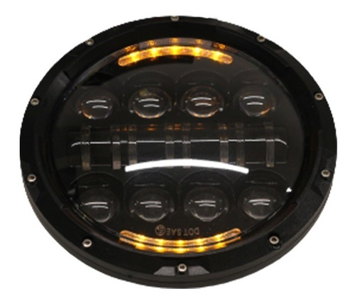 Optica Faro Led 7 PuLG Wrangler Jeep Willy F100 4 Fun El Par Foto 7