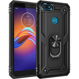 Funda Case Uso Rudo Para Moto E6 Play + Cristal Templado