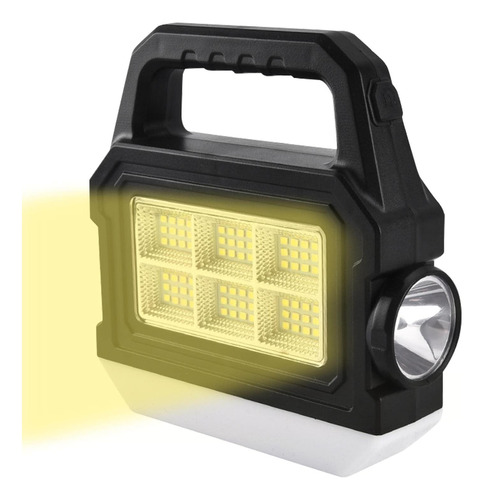 Cob Flashlight - Solar Rechargeable Sidelight Flashlight |