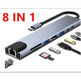 Hub Adaptador 8 En 1 Para Macbook Air Tipo C A Hdmi Us