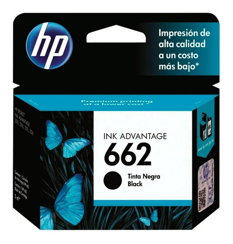 Cartucho Hp 662 Negro Cz103al 1515 3545 4646 Nuevo