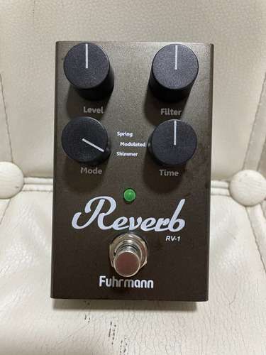  Pedal Fuhrmann Reverb Rv-1 - Conservadão!!!