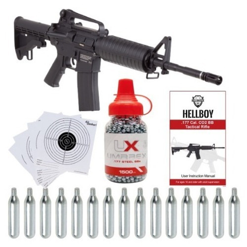 Tactical Hellboy M4 R15  Co2 12g Bbs .177 Xchws C