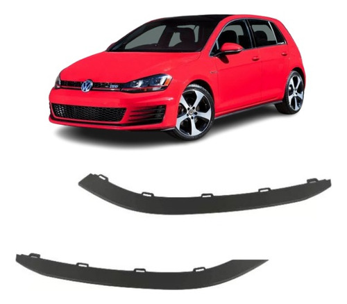 Par Spoiler Parachoque Diant Golf Gti  2015 2016 2017 2018 