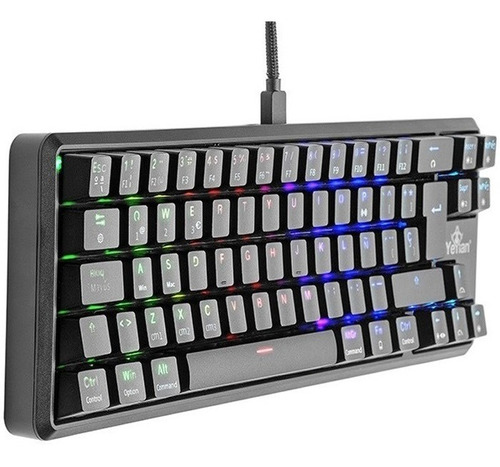 Teclado Yeyian Akil Serie 3500 Mecanico Tkl Switch Rojo Rgb