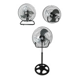 Ventilador 3 En 1 Pedestal Piso Metal 3 Aspas 18 Pulgadas /e