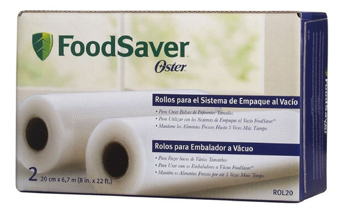 Rollos De Envasado Al Vacío Foodsaver® Oster Original Cm 20